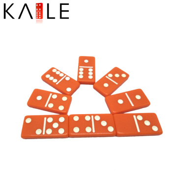Custom Orange Acylic Domino Piece Factory